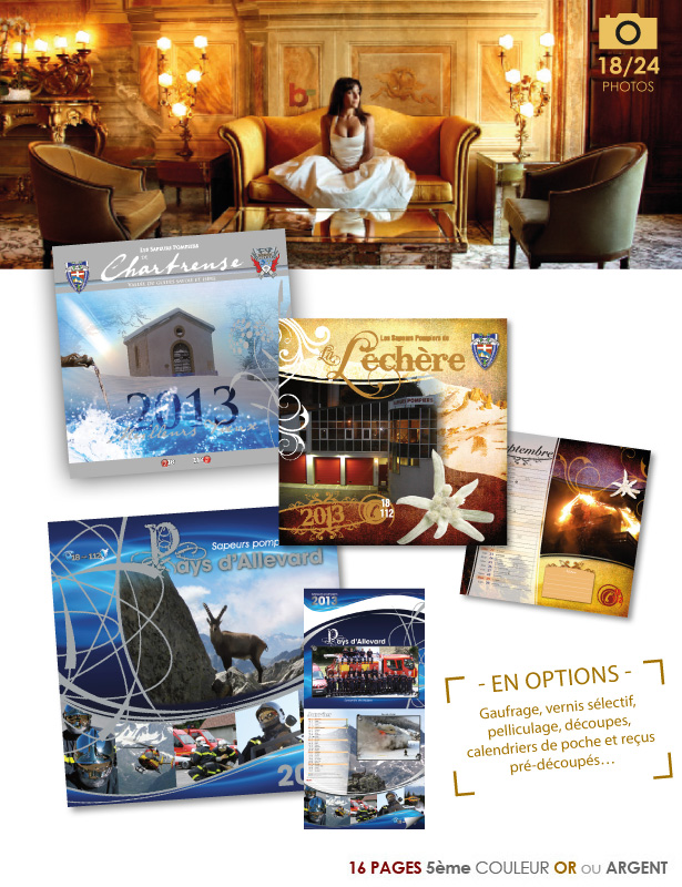 Brochures Prestige - calendrier de pompier exceptionnel
