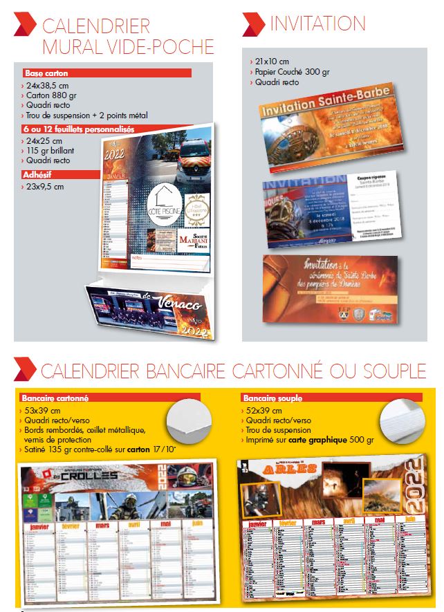 Calendrier Mural vide-poche